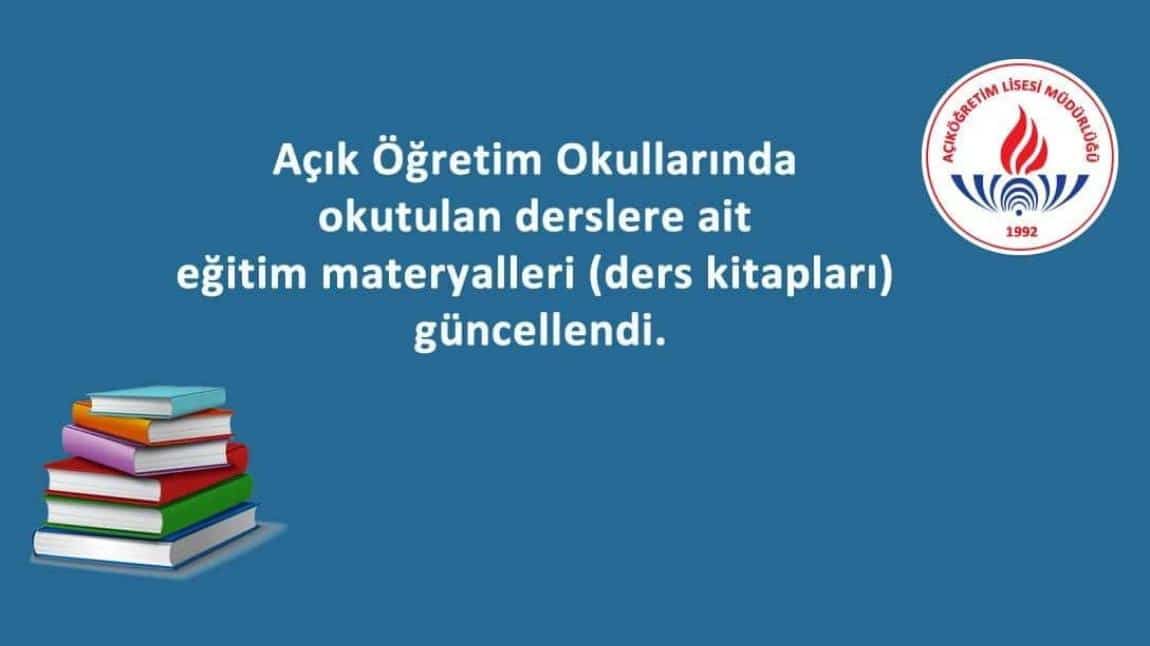 ÖNEMLİ DUYURU!!! Açık Öğretim Lisesi Ders Kitaplarının Güncellenmesi